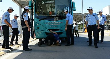 Halk otobüslerinde havalı korna denetimi!