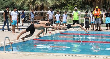 Harran'da yüzme yarışması düzenlendi!