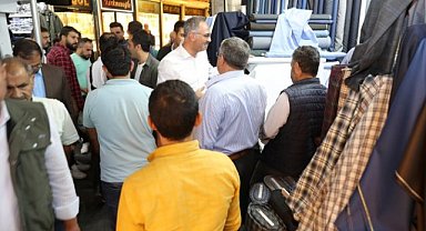 Başkan Kuş esnafı ziyaret etti!