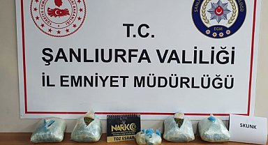 Otobüste esrar ve skunk ele geçirildi!