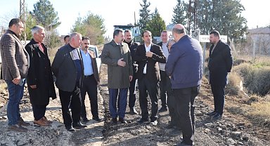 Başkan Baydilli çalışmaları yerinde inceledi