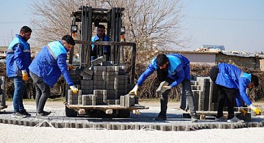 Haliliye’de üst yapı çalışmaları sürüyor 