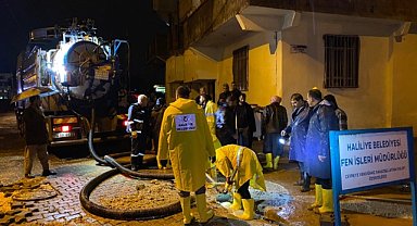 Haliliye Belediyesi ekipleri gece boyu seferber oldu!