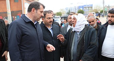 Vali Ayhan ve Canpolat, Karşıyaka mahallesinde…