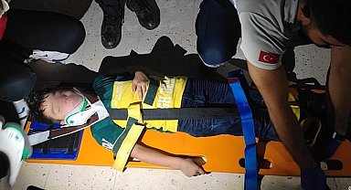 Havalandırma boşluğuna düşen çocuk kurtarıldı