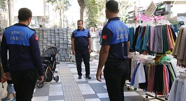 Haliliye'de kaldırım işgallerinin önüne geçiliyor