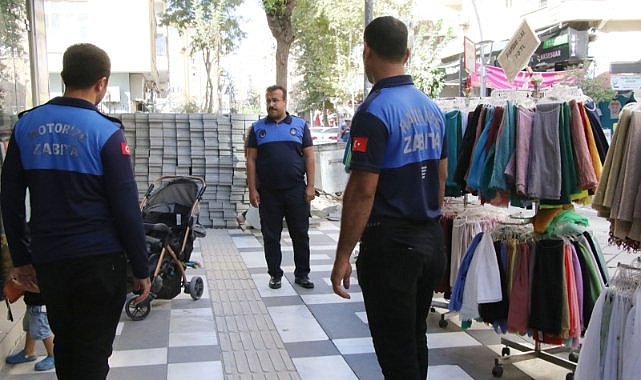 Haliliye'de kaldırım işgallerinin önüne geçiliyor