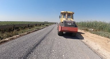 Harran'da Balkat – Sehrince yolunda asfaltlama çalışmaları bitti