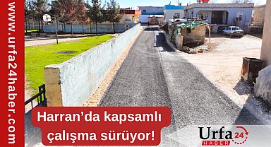 Harran’da üst yapı çalışmaları sürüyor 
