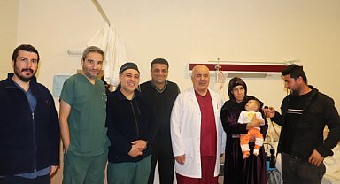 Kalbinde delik olan 4 aylık bebek sağlığına kavuştu