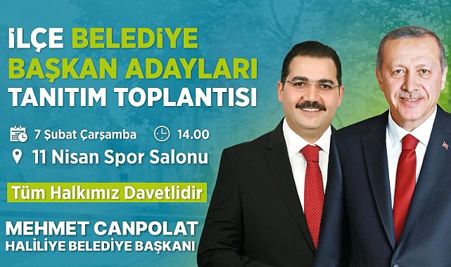 Canpolat'tan aday tanıtım toplantısına davet