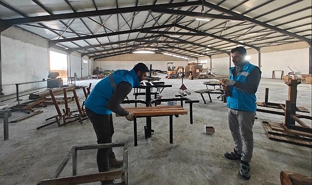 Eyyübiye Belediyesi'nin tesisinde üretim başladı