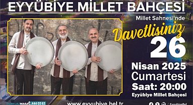 Grup Tillo Eyyübiye Millet Bahçesi’nde konser verecek