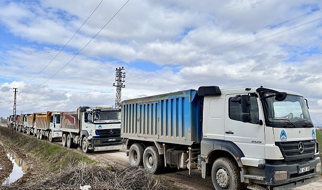 Eyyübiye kırsalında yol yapım çalışmaları devam ediyor!