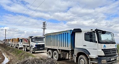 Eyyübiye kırsalında yol yapım çalışmaları devam ediyor!
