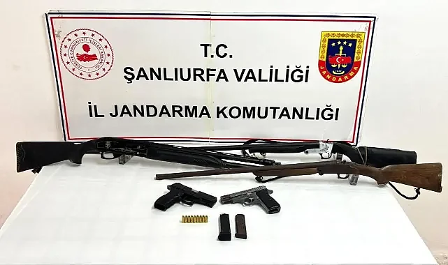 Şanlıurfa'da ruhsatsız silah operasyonu