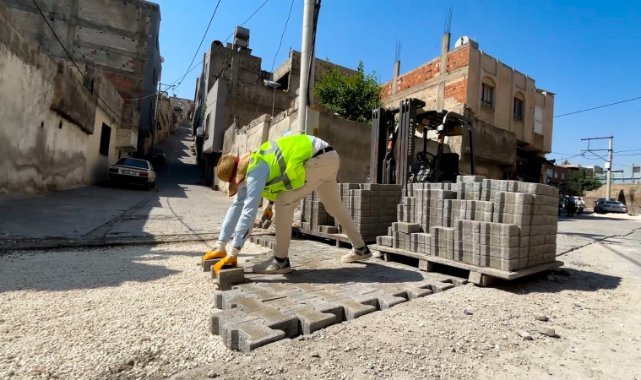 Eyyübiye'de yol yapım seferberliği hız aldı